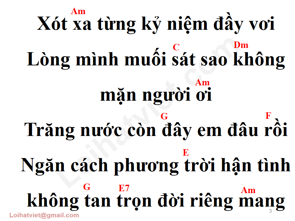 Xót xa từng kỷ niệm đầy vơi