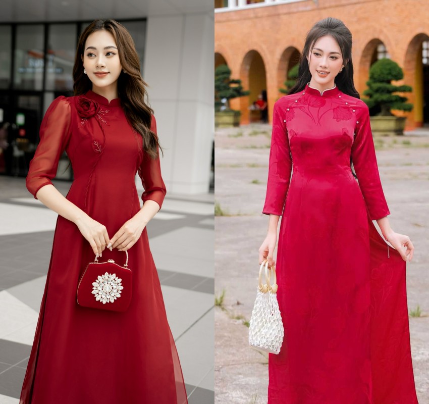Mẫu Áo Dài Gấm Mới Nhất Gallery 1
