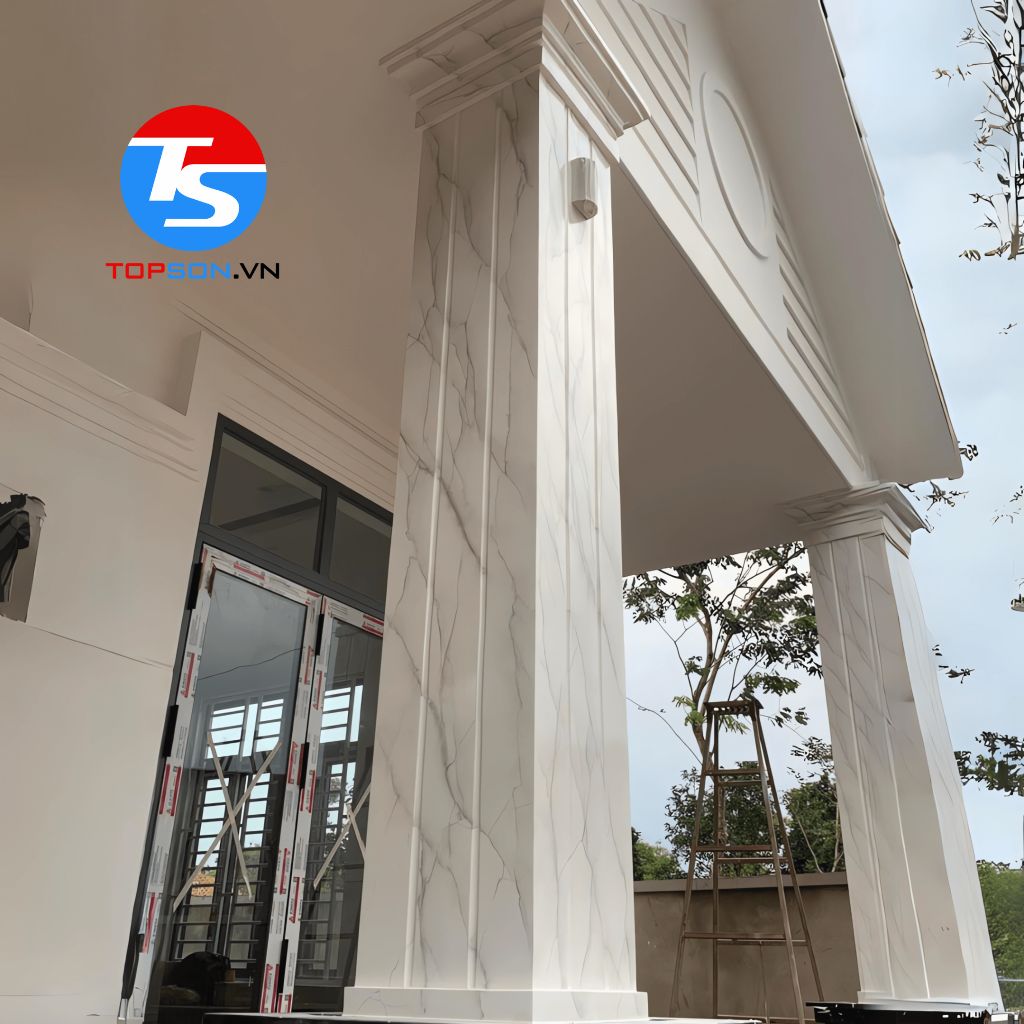 Mẫu Cột Vuông Sơn Giả Đá Đẹp Gallery 1