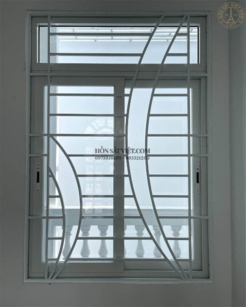 Mẫu Khung Bảo Vệ Cửa Sổ Bằng Sắt Đẹp Gallery 1