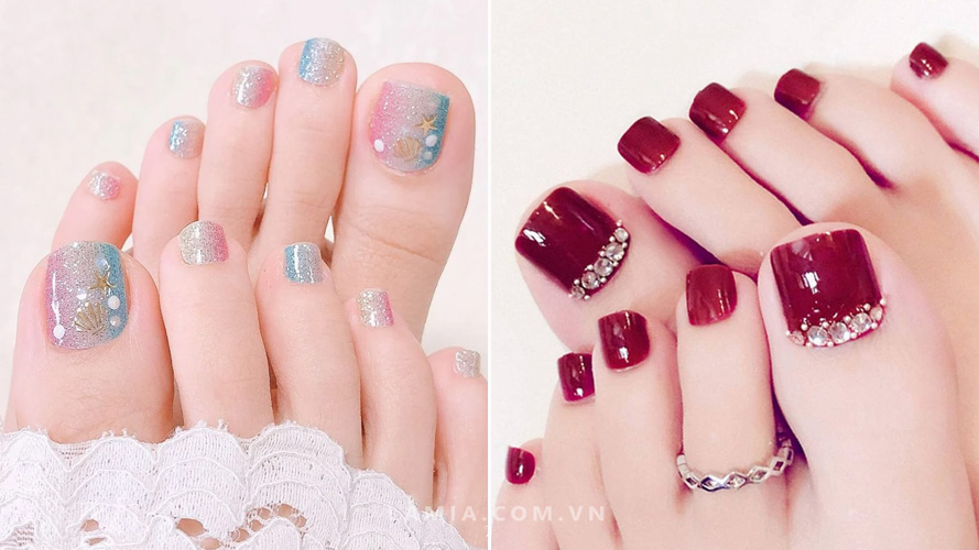 Mẫu Móng Chân Vuông Đẹp Gallery 1