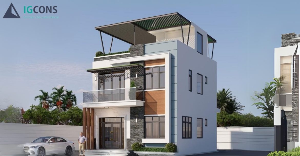 Mẫu Nhà 2 Tầng Mái Tôn Đẹp Gallery 1