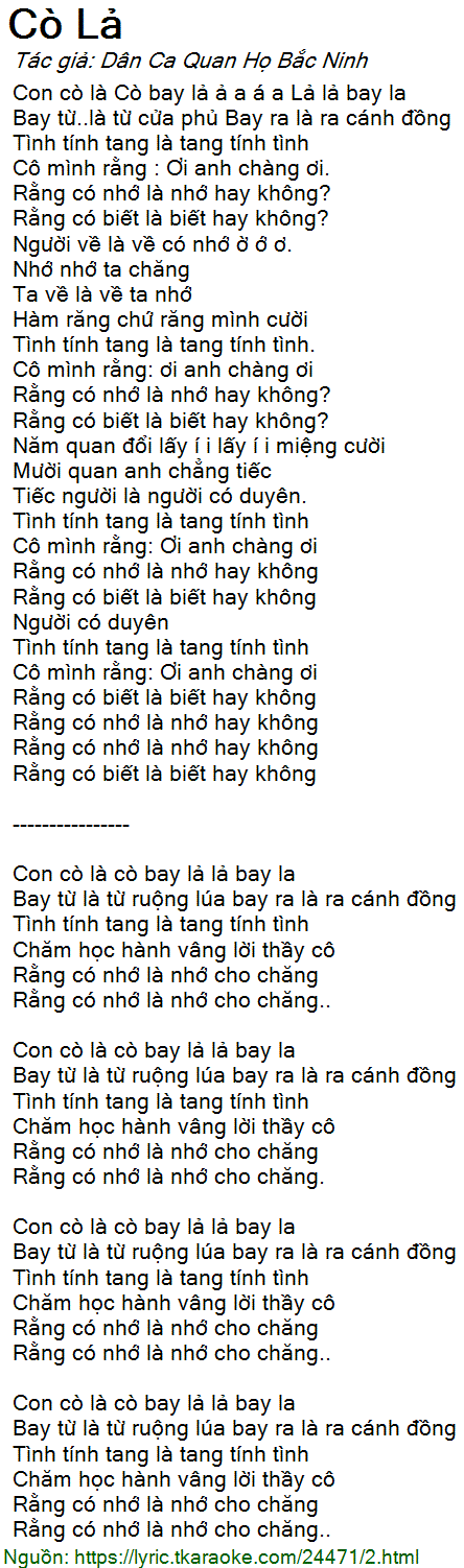 Ý Nghĩa Bài Cò Lả - Khám Phá Thông Điệp Giấu Kín