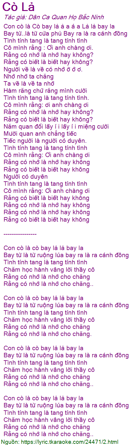 Ý Nghĩa Bài Cò Lả - Khám Phá Thông Điệp Giấu Kín Gallery 2