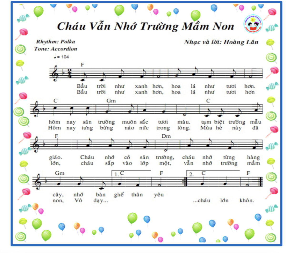 Cháu Vẫn Nhớ Trường Mầm Non Gallery 2