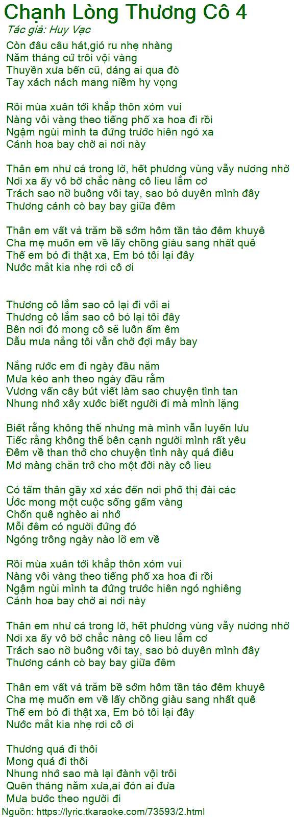 Lời Bài Hát Chạnh Lòng Thương Cô 4 Gallery 2