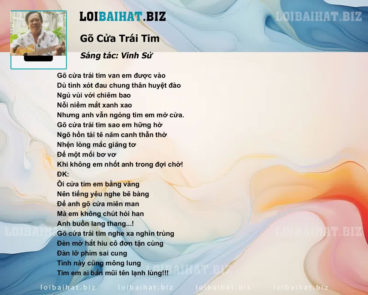 Lời Bài Hát Gõ Cửa Trái Tim Gallery 1