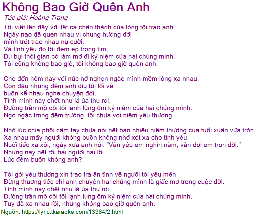 Không Bao Giờ Quên Anh Gallery 1