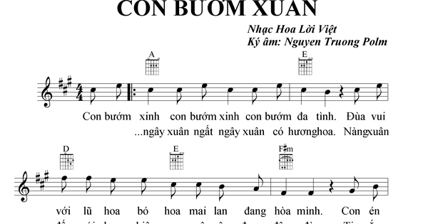 Lời Bài Hát Con Bướm Xinh Gallery 2