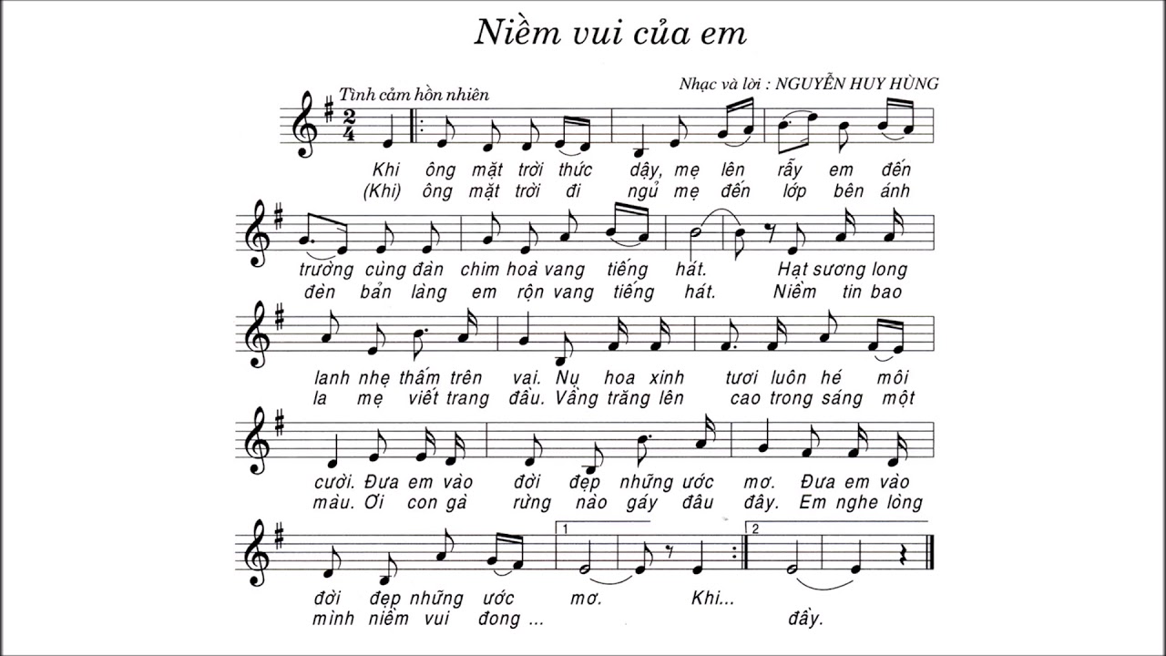 Ý Nghĩa Bài Hát Niềm Vui Của Em