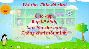 Bài Thơ Chia Đồ Chơi Hay Nhất Gallery 2