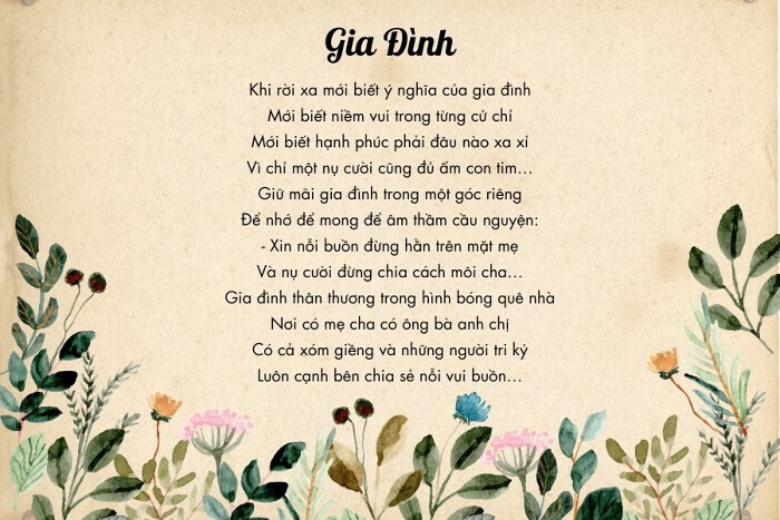 Bài Thơ Ngắn Về Gia Đình Gallery 2