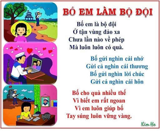 Bài thơ Bố em là bộ đội Gallery 2