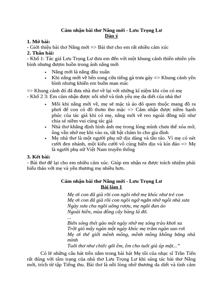 Bài Thơ Nắng Mới Gallery 2