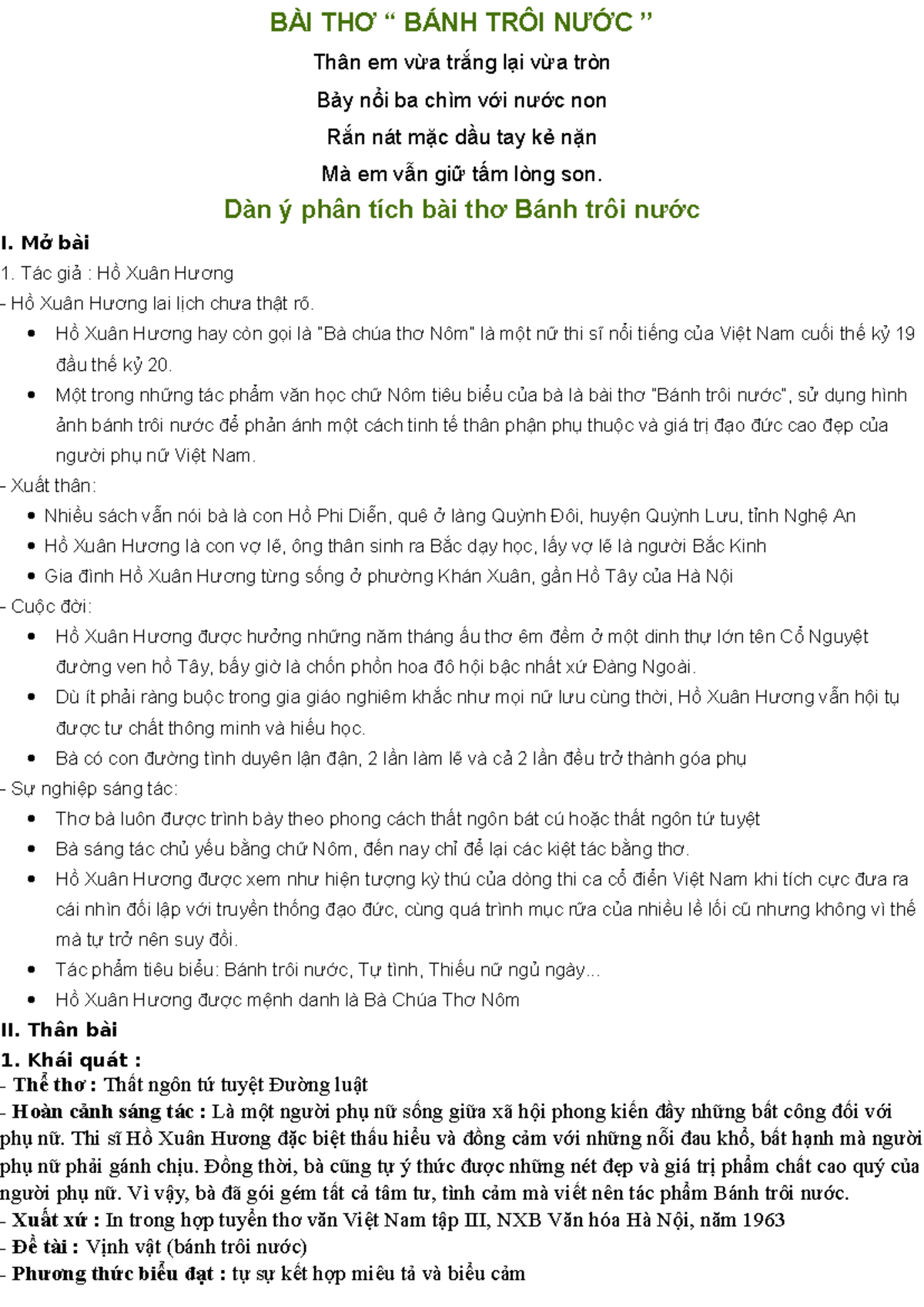Phân tích đánh giá bài thơ Bánh trôi nước Gallery 2