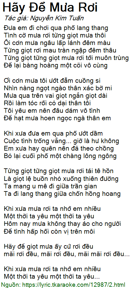 Hãy Để Mưa Rơi Gallery 1