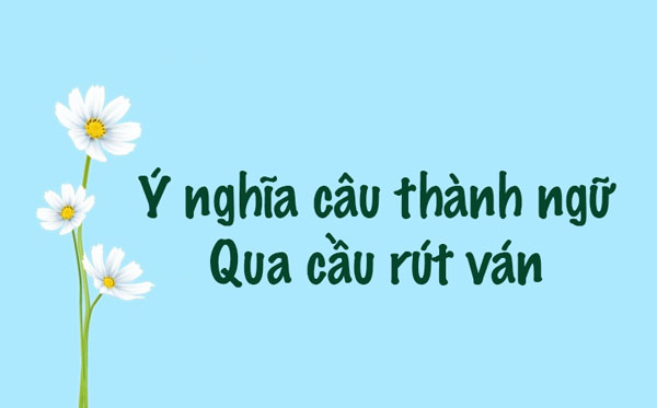 Những Câu Nói Hay Về Người Qua Cầu Rút Ván Gallery 1