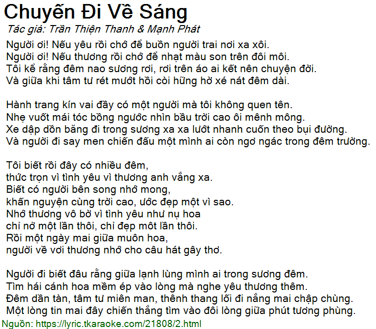 Chuyến Đi Về Sáng - Bài Hát Về Tình Yêu, Tuổi Trẻ Và Khát Vọng Gallery 1