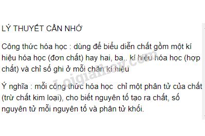 Ý Nghĩa của Công Thức Hóa Học