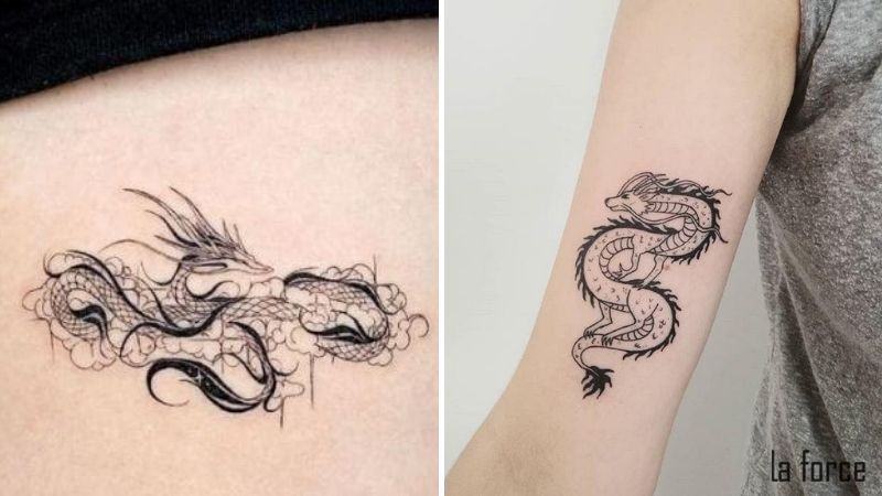 Hình Xăm Con Rồng Đơn Giản Gallery 1