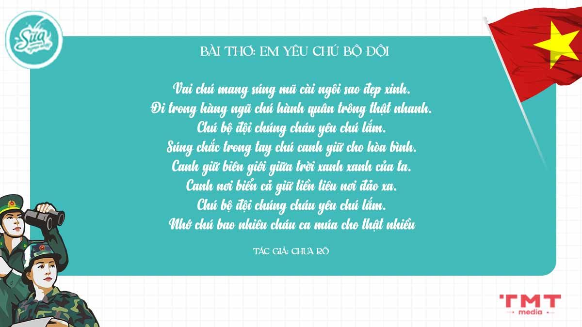 Những Bài Thơ Về Chú Bộ Đội Hay Nhất Gallery 2