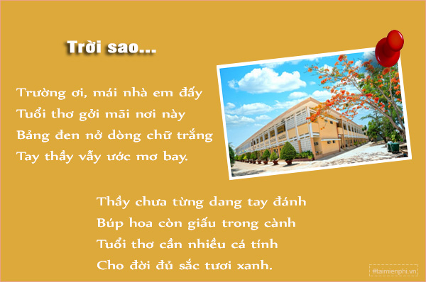 Thơ về Mái Trường Tiểu Học Gallery 2