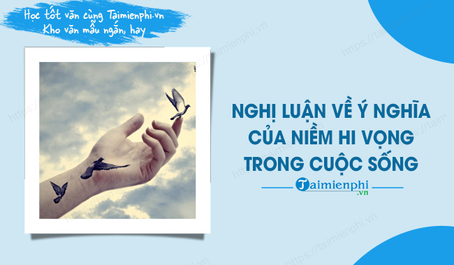 Ý nghĩa của niềm hy vọng trong cuộc sống