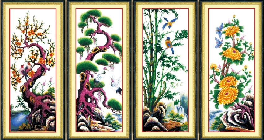 Tranh Thêu Tứ Quý Gallery 1