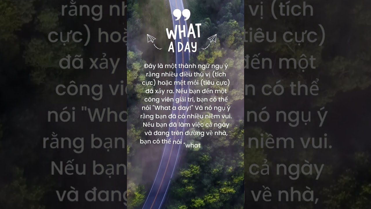 What a day nghĩa là gì? Gallery 1
