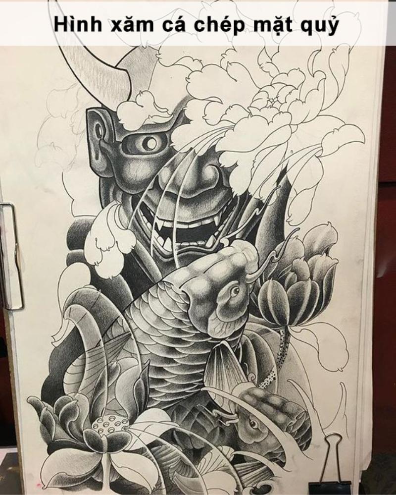 Hình Vẽ Cá Chép Mặt Quỷ Gallery 1