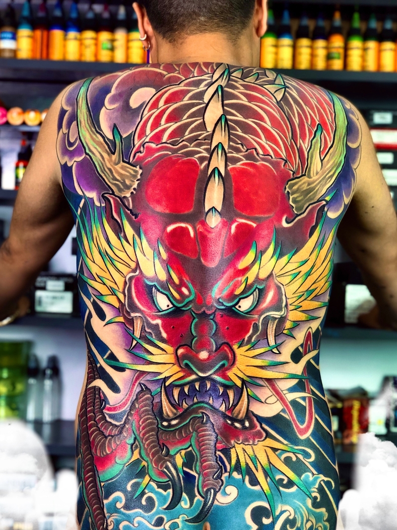 Hình Xăm Đầu Rồng Gallery 1