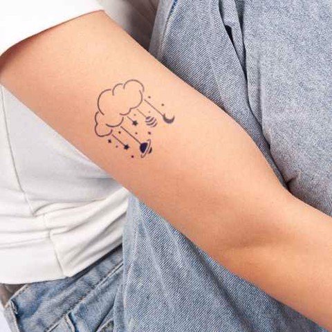 Hình Xăm Ngân Hà: Huyền Bí Và Hấp Dẫn Gallery 1