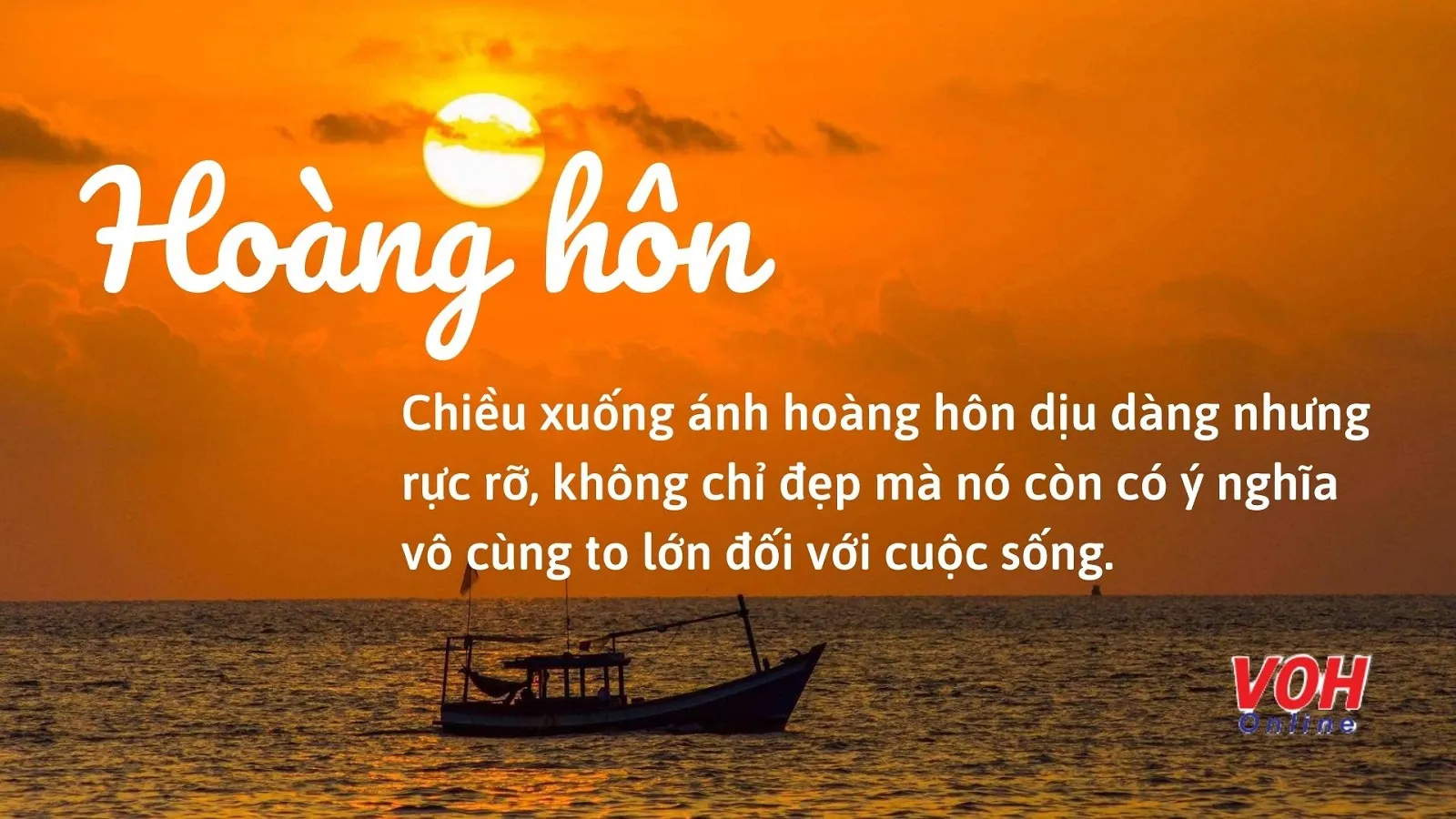 Ý nghĩa hoàng hôn
