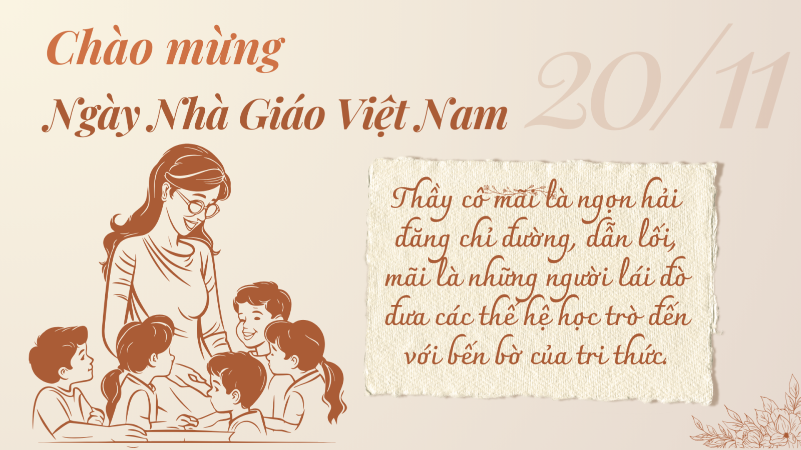 Thơ về ngày 20/11 - Lời tri ân gửi đến người lái đò Gallery 2