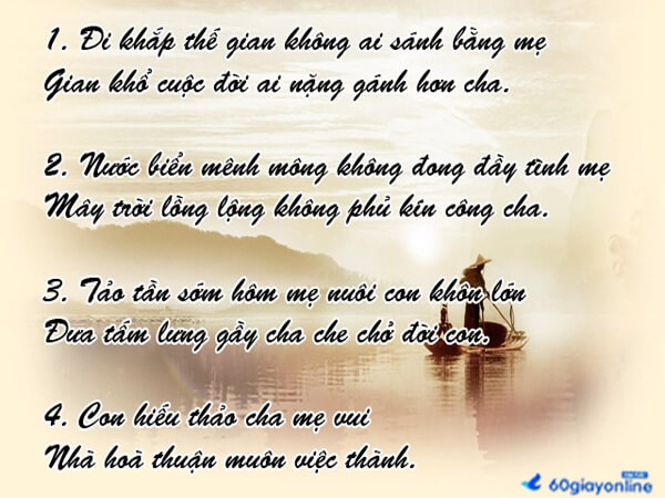 Ca Dao Công Cha Nghĩa Mẹ: Suy Ngẫm Về Tình Cha Mẹ Vĩ Đại Gallery 1