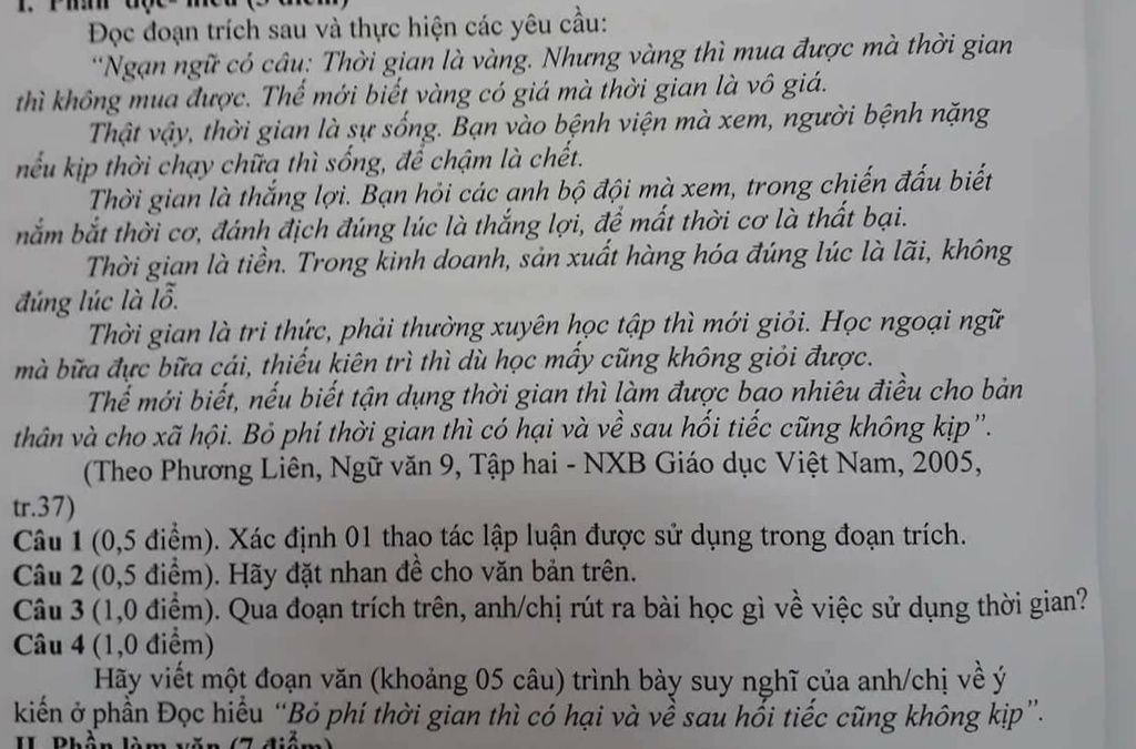 Thời Gian Là Vàng Đọc Hiểu Gallery 1