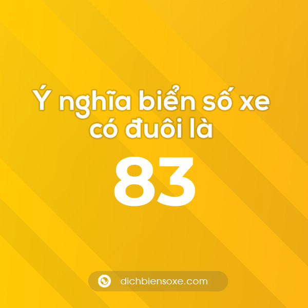 Số Xe 83 Có Ý Nghĩa Gì? Gallery 2