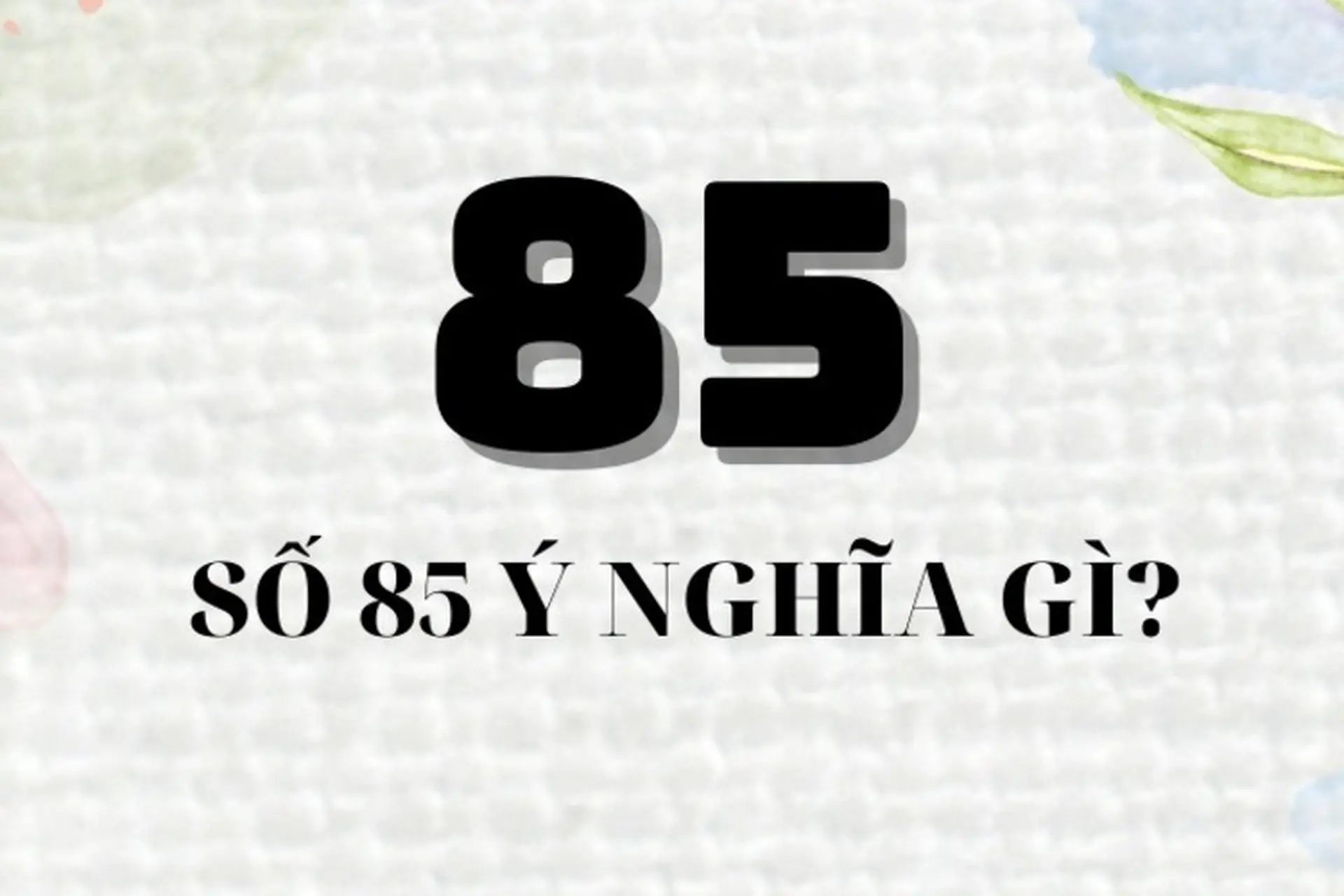 Số 85: Ý nghĩa, biểu tượng và sự thật thú vị Gallery 1