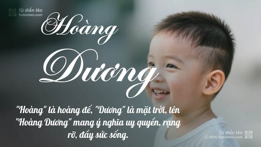 Ý nghĩa tên Hoàng Dương