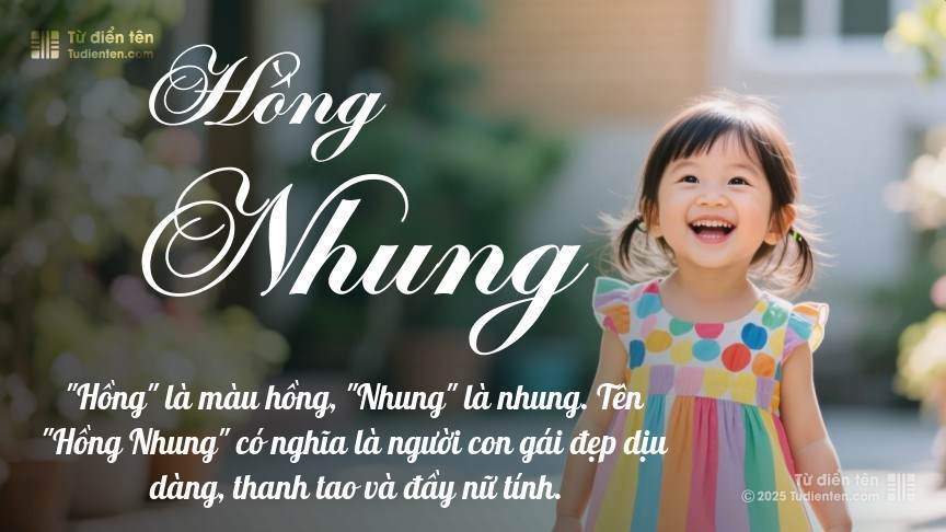 Ý Nghĩa Tên Hồng Nhung