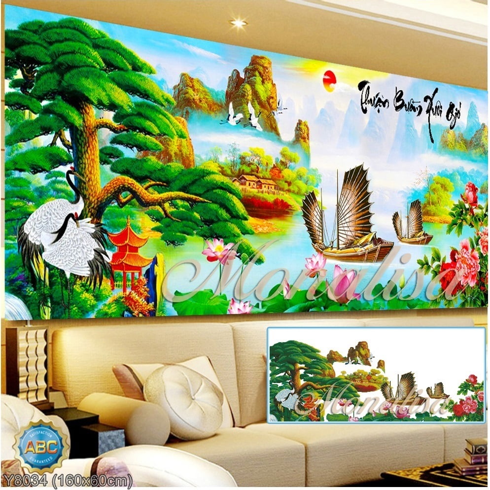 Tranh Đính Đá Thuận Buồm Xuôi Gió Gallery 1
