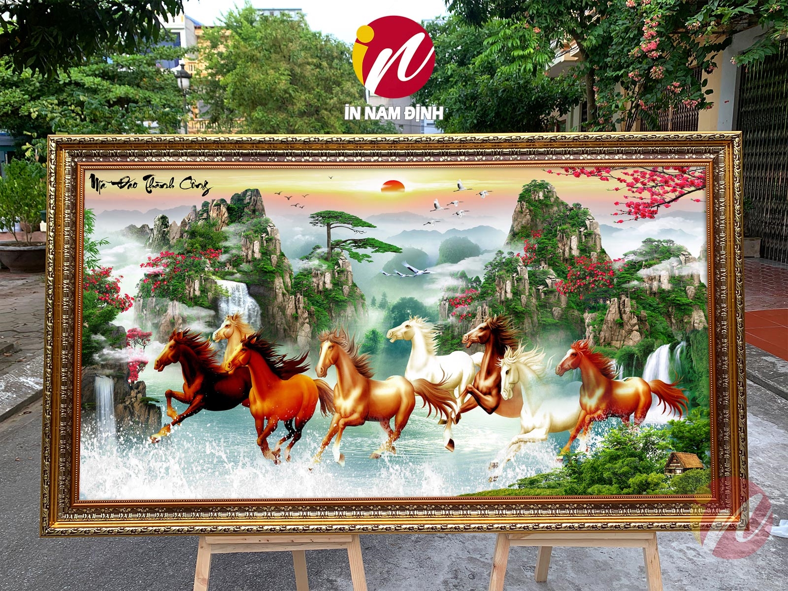 Tranh tráng gương Mã đáo thành công Gallery 1