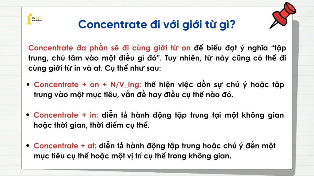 Concentrate On Là Gì? Gallery 1