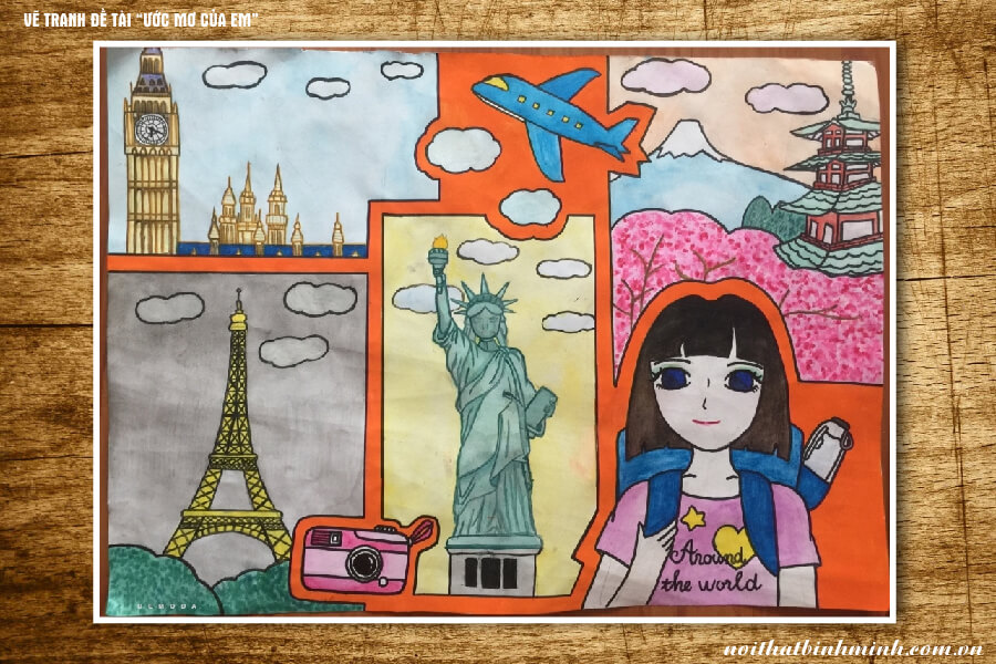 Tranh Đề Tài Ước Mơ Của Em Gallery 1