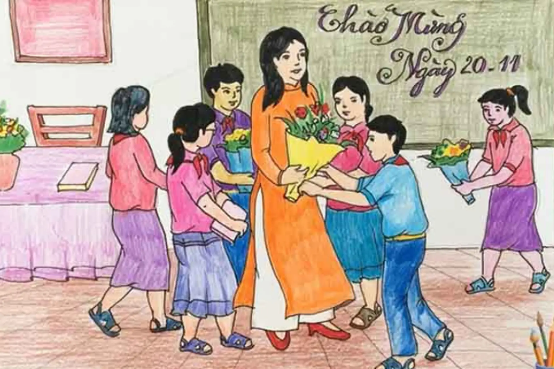 Hình Vẽ 20 Tháng 11: Tuyển Tập Ý Tưởng Đẹp Và Dễ Thương Gallery 2