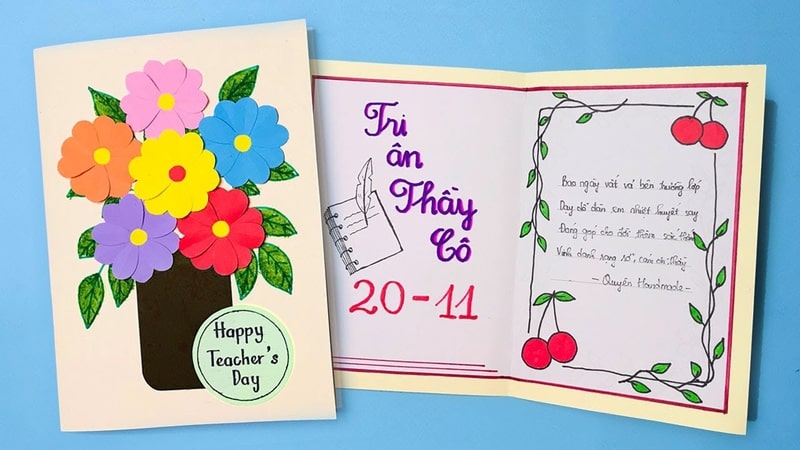 Làm Thiệp Tặng Cô: Hướng Dẫn Chi Tiết, Ý Tưởng Hay & Mẫu Thiệp Đẹp Gallery 2