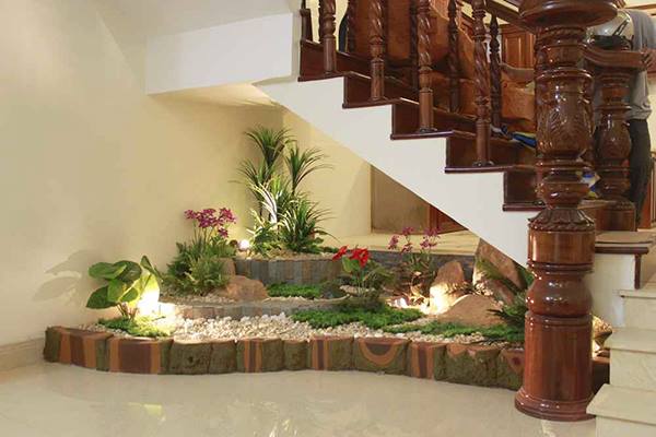 Tiểu Cảnh Gầm Cầu Thang Nhà Ống: Biến Góc Chết Thành Không Gian Xanh Mát Gallery 2