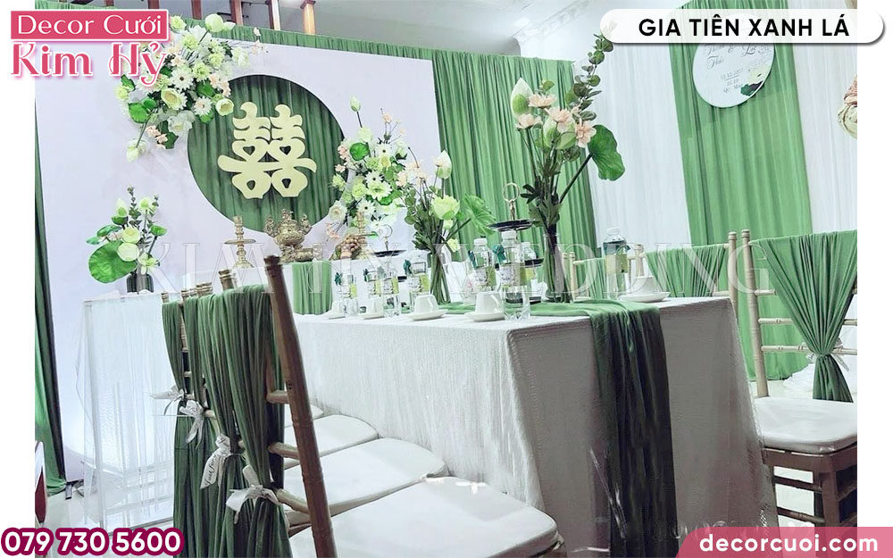 Rạp cưới màu xanh lá cây - Xanh mát, tươi trẻ, tràn đầy sức sống Gallery 2