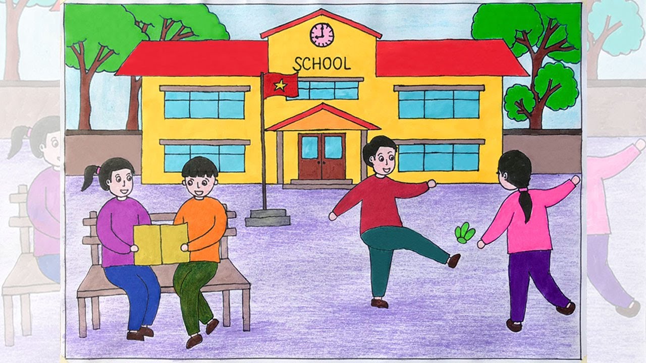 Ngôi Trường Hạnh Phúc Vẽ Gallery 1