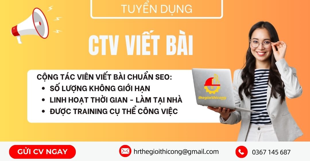 Tuyển Cộng Tác Viên Viết Bài: Cơ Hội Kiếm Tiền Và Phát Triển Bản Thân Gallery 1